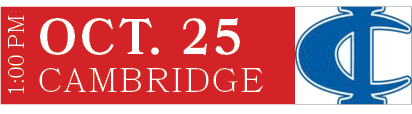 CAMBRIDGE,OCT. 25,1:00 P