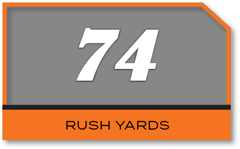 74,rush yard