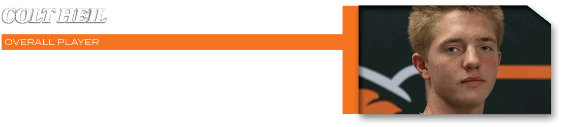 overall player,10 YARDS, 1 RUSH TD 7 TACKLES, 1 INT 1 FORCED FUMBLE,colt hei