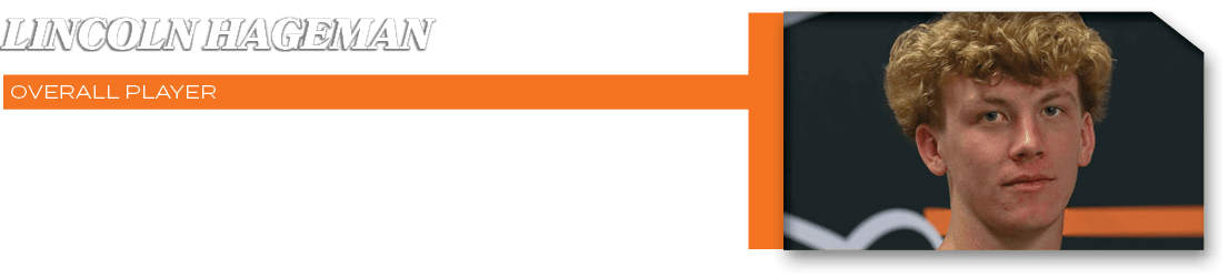 overall player,54 yards, 10 tackles 1 fumble recovery 1 two pt conversion,lincoln hagema