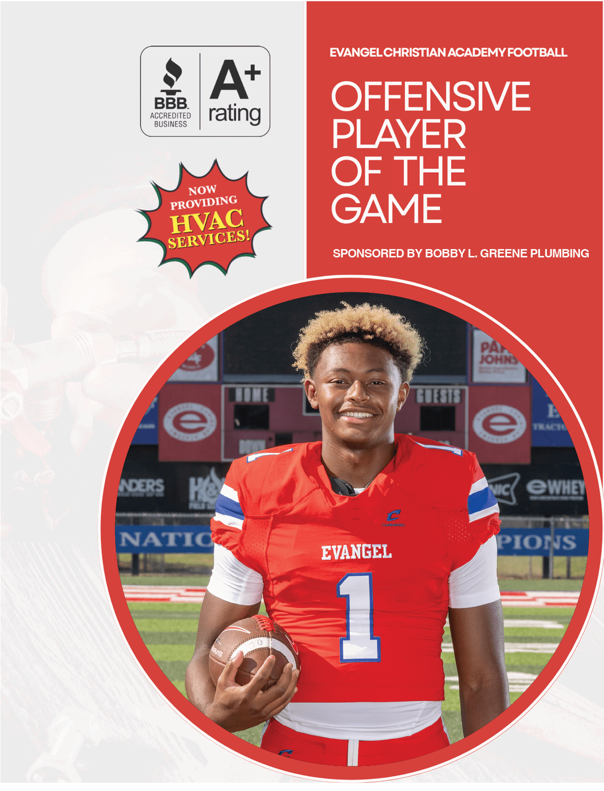 sponsored by Bobby L. Greene Plumbin