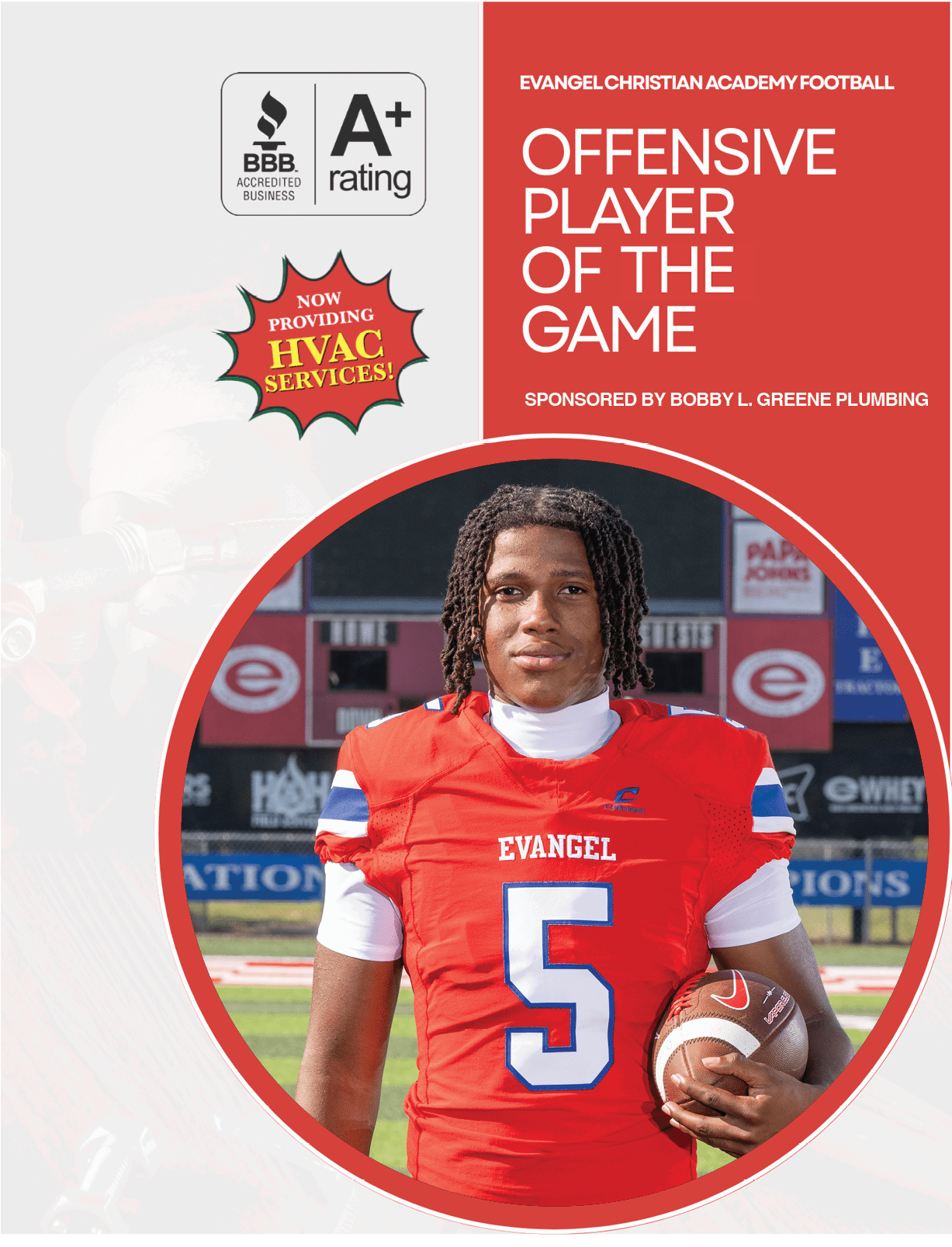 sponsored by Bobby L. Greene Plumbin