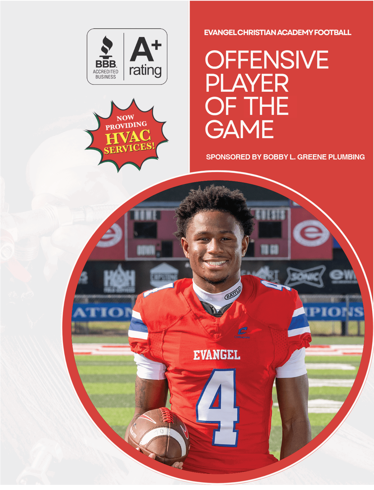 sponsored by Bobby L. Greene Plumbin