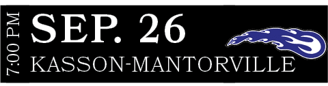 Kasson Mantorville,SEP. 26,7:00 P