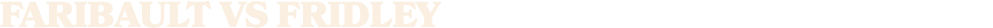 FARIBAULT vs FRIDLEY