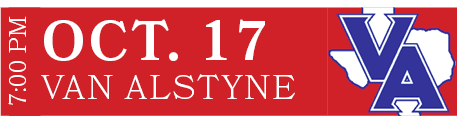 Van Alstyne,OCT. 17,7:00 P
