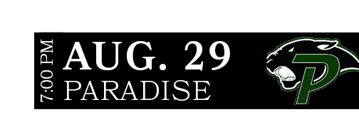 PARADISE,AUG. 29,7:00 P