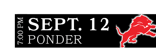 Ponder,SEPT. 12,7:00 P