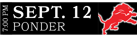 Ponder,SEPT. 12,7:00 P