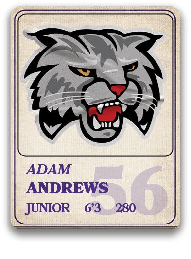 JUNIOR 6’3 280,andrews,ADAM,5