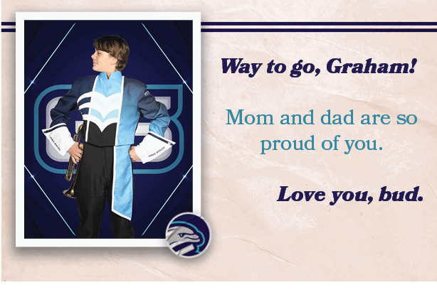 Way to go, Graham! Mom and dad are so proud of you. Love you, bud