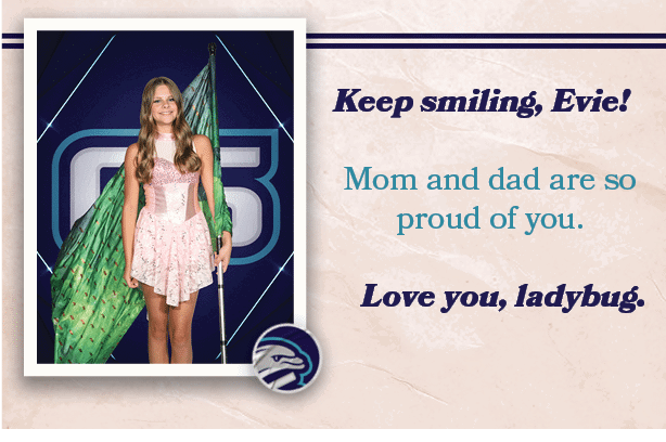 Keep smiling, Evie! Mom and dad are so proud of you. Love you, ladybug