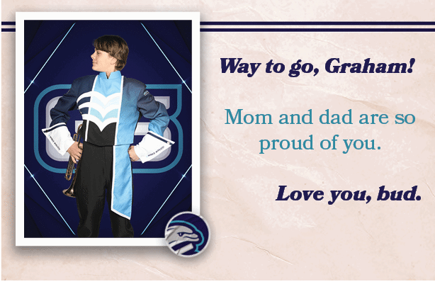Way to go, Graham! Mom and dad are so proud of you. Love you, bud