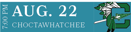 CHOCTAWHATCHEE,AUG. 22,7:00 P
