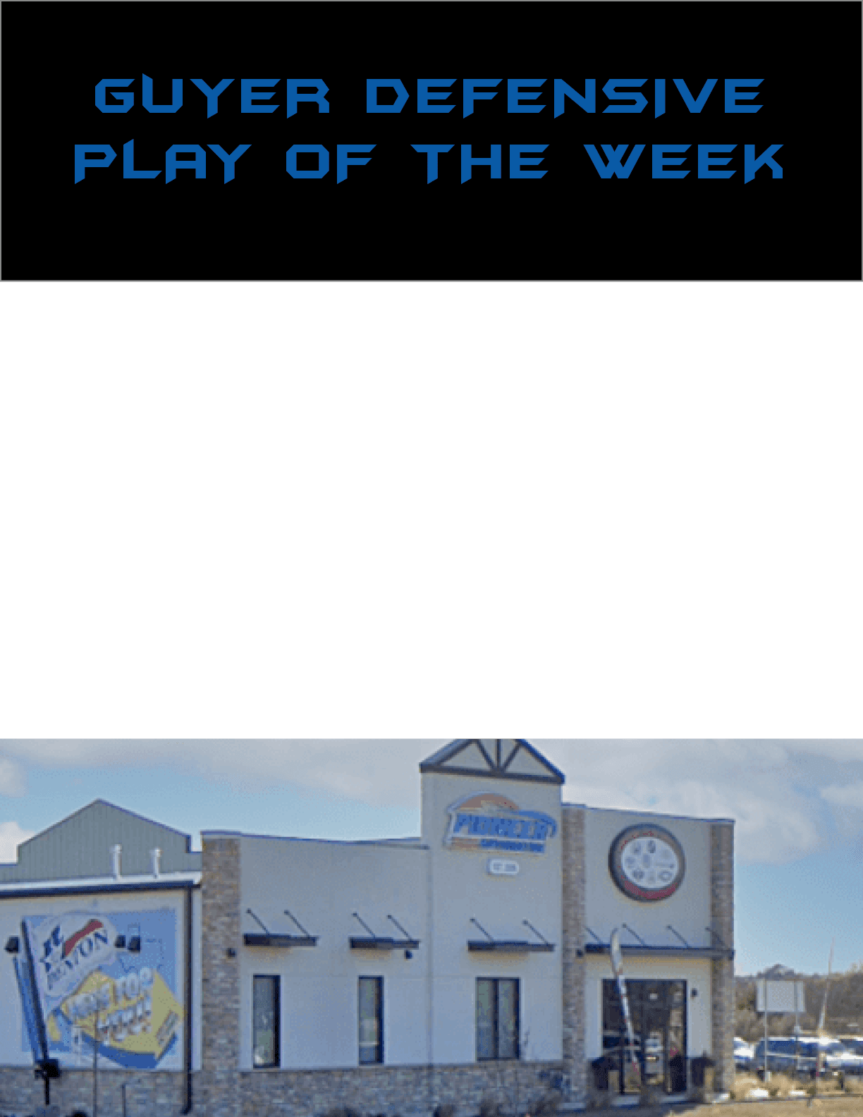 guyer DEfensive play of the wee