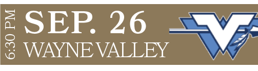 WAYNE VALLEY,SEP. 26,6:30 P