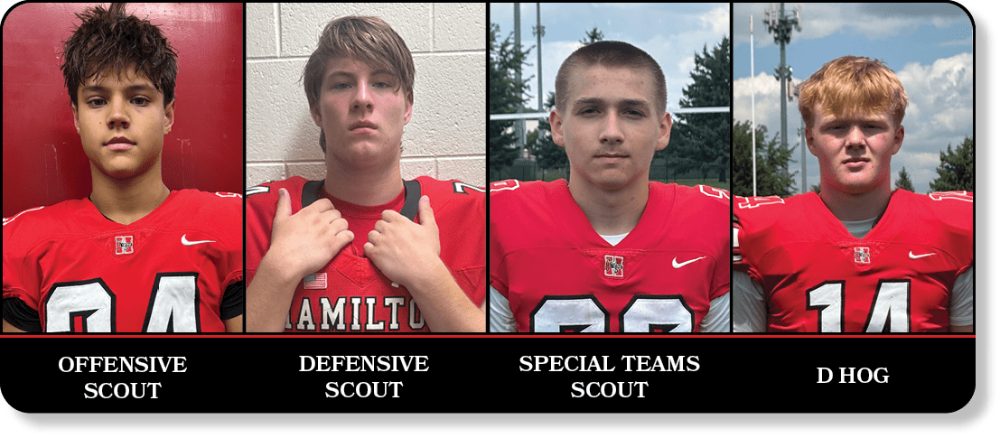 D HOG,SPECIAL TEAMS SCOUT,DEFENSIVE SCOUT,OFFENSIVE SCOU