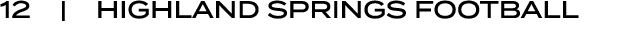 12 | Highland Springs FOOTBALL
