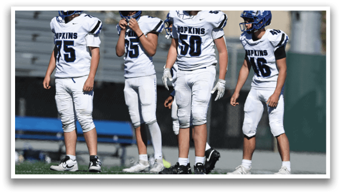 MSHSL Football Hopkins JV vs Roseville at Hopkins High School on 9/27/2025. Photo by Cheryl A. Myers.