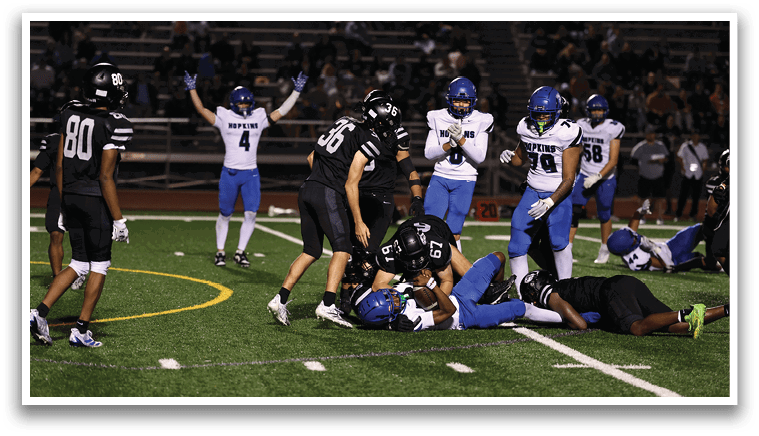 MSHSL Football Hopkins vs Roseville at Roseville Area High School on 9/26/2025. Photo by Cheryl A. Myers.