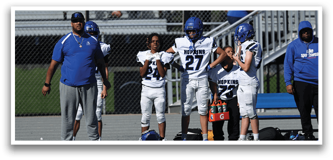 MSHSL Football Hopkins JV vs Roseville at Hopkins High School on 9/27/2025. Photo by Cheryl A. Myers.