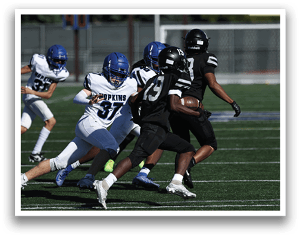 MSHSL Football Hopkins JV vs Roseville at Hopkins High School on 9/27/2025. Photo by Cheryl A. Myers.