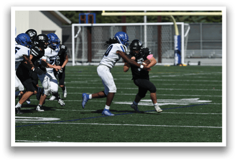 MSHSL Football Hopkins JV vs Roseville at Hopkins High School on 9/27/2025. Photo by Cheryl A. Myers.