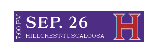HILLCREST TUSCALOOSA,SEP. 26,7:00 P