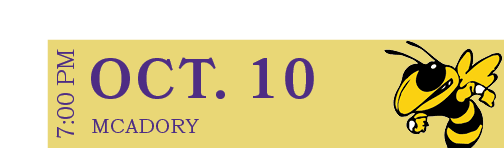 MCADORY,OCT. 10,7:00 P