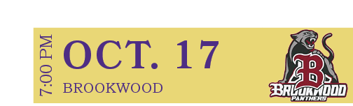 BROOKWOOD,OCT. 17,7:00 P