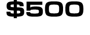 $500