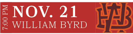 WILLIAM BYRD,NOV. 21,7:00 P
