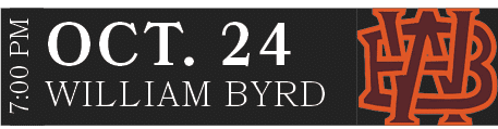 William Byrd,OCT. 24,7:00 P