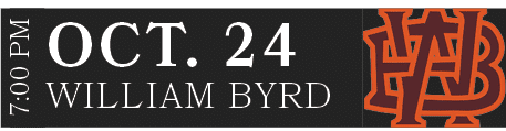 William Byrd,OCT. 24,7:00 P
