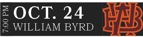 William Byrd,OCT. 24,7:00 P