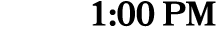 1:00 PM