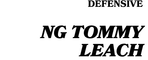 DEfensive NG Tommy Leach