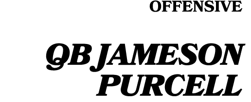 Offensive QB Jameson Purcell