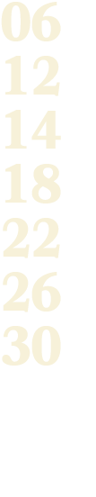 06 12 14 18 22 26 30 