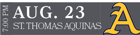 ST. THOMAS AQUINAS,AUG. 23,7:00 P