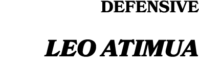 DEFENSIVE Leo Atimua