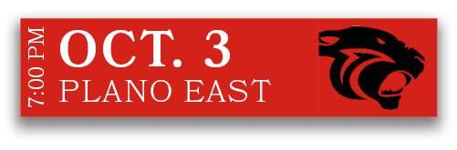 PLANO EAST,OCT. 3,7:00 P