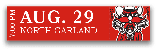 NORTH GARLAND,AUG. 29,7:00 P