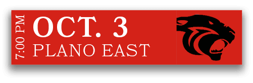 PLANO EAST,OCT. 3,7:00 P