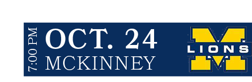 MCKINNEY,OCT. 24,7:00 P