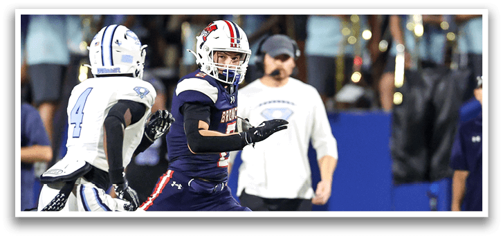 McKinney Boyd against Wylie East on Friday, September 5, 2025 at McKInney ISD Stadium. The game started more than two hours late due to weather then was ended at halftime with Wylie East leading 28-24 because of approaching weather. (Photo by Kevin Bartram/buzzphotos.com)