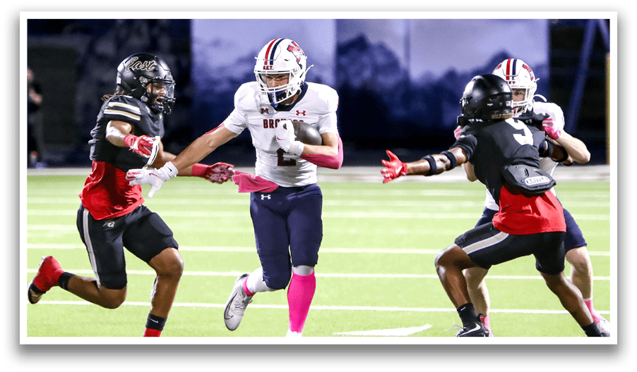 McKinney Boyd against Plano East on Friday, October 3, 2025 at Tom Kimbrough Stadium. Plano East won the game 27-22. (Photo by John Tyler/buzzphotos.com)