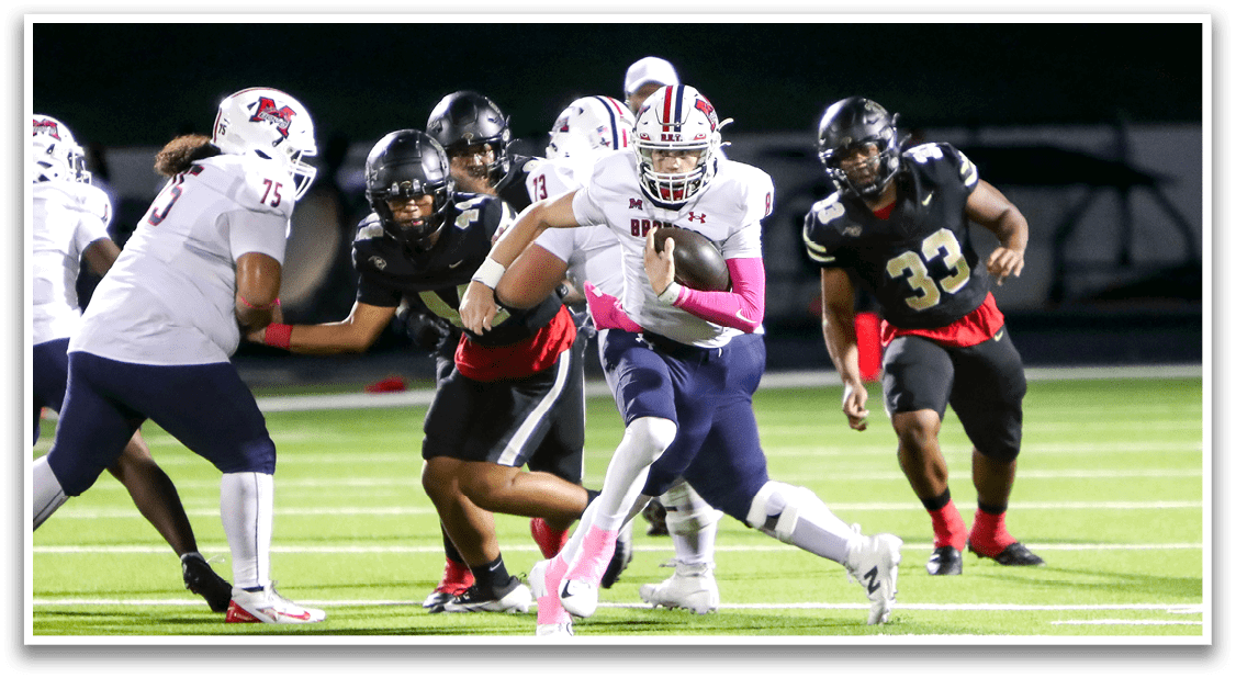McKinney Boyd against Plano East on Friday, October 3, 2025 at Tom Kimbrough Stadium. Plano East won the game 27-22. (Photo by John Tyler/buzzphotos.com)