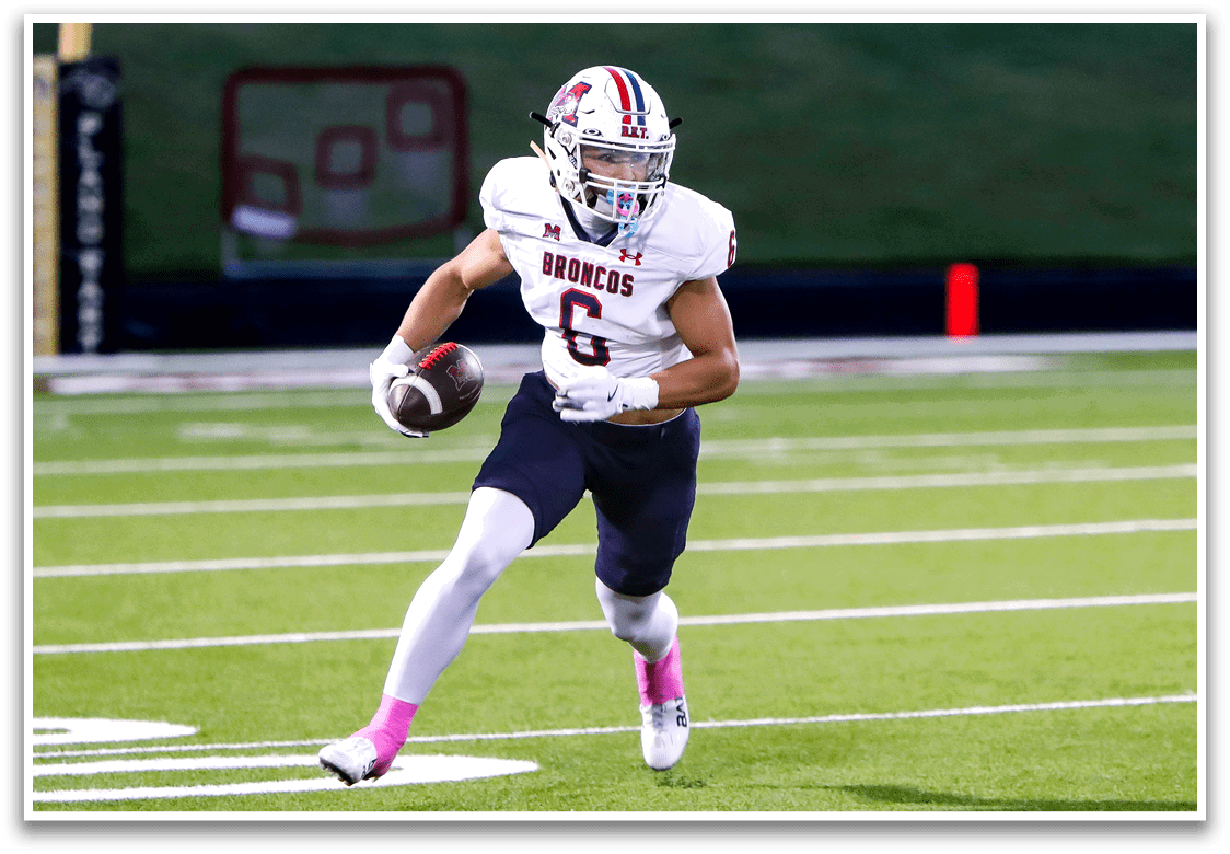 McKinney Boyd against Plano East on Friday, October 3, 2025 at Tom Kimbrough Stadium. Plano East won the game 27-22. (Photo by John Tyler/buzzphotos.com)