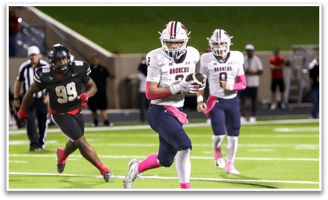 McKinney Boyd against Plano East on Friday, October 3, 2025 at Tom Kimbrough Stadium. Plano East won the game 27-22. (Photo by John Tyler/buzzphotos.com)